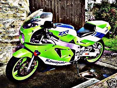 1989 zxr750 motorbike A4 Photo Print