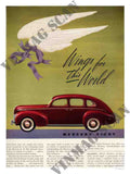 199 mercury eight art deco car advert 2 Vintage Advert A4 Photo Print