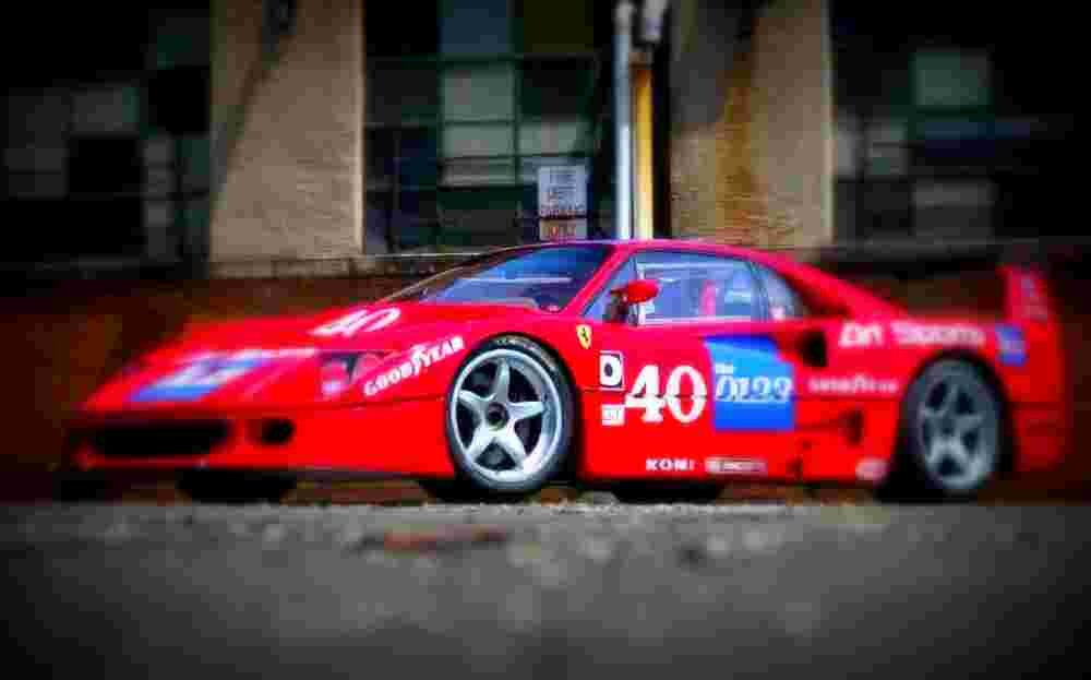 1990 Ferrari F40 LM A4 Photo Print