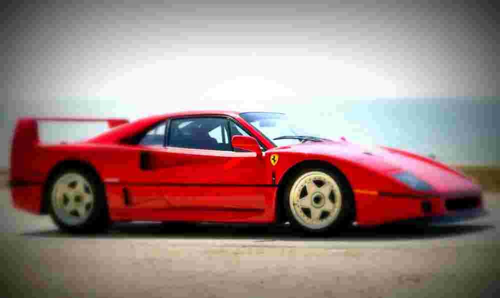 1990 Ferrari F40 A4 Photo Print