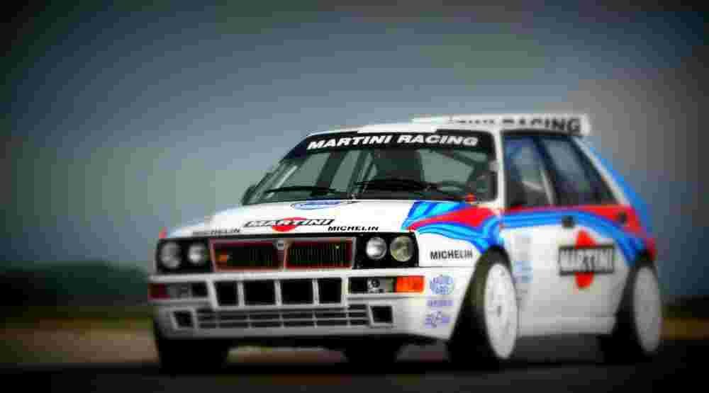 1990 Lancia Delta HF Integrale Works Rally Car A4 Photo Print