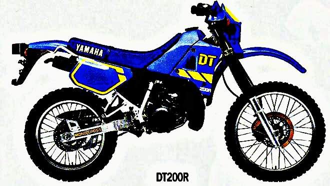 1990 dt200r motorbike A4 Photo Print