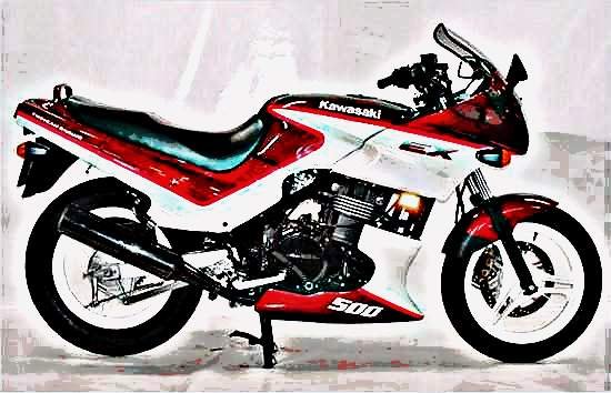 1990 gpz500 motorbike A4 Photo Print