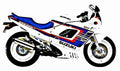 1990 gsx600f motorbike A4 Photo Print