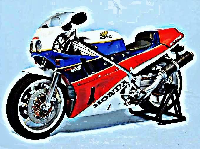 1990 honda rc30 motorbike A4 Photo Print