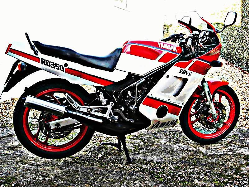 1990 rd350 ypvs f2 motorbike A4 Photo Print