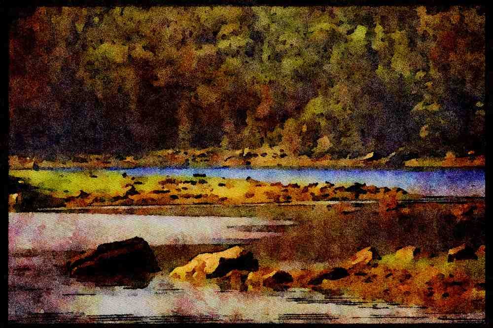 199010 Near Liscombe, Nova Scotia A4 Limited Edition Watercolour Print
