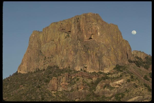 199011 Big Bend National Park, Casa Grande Mountain A4 Photo Print