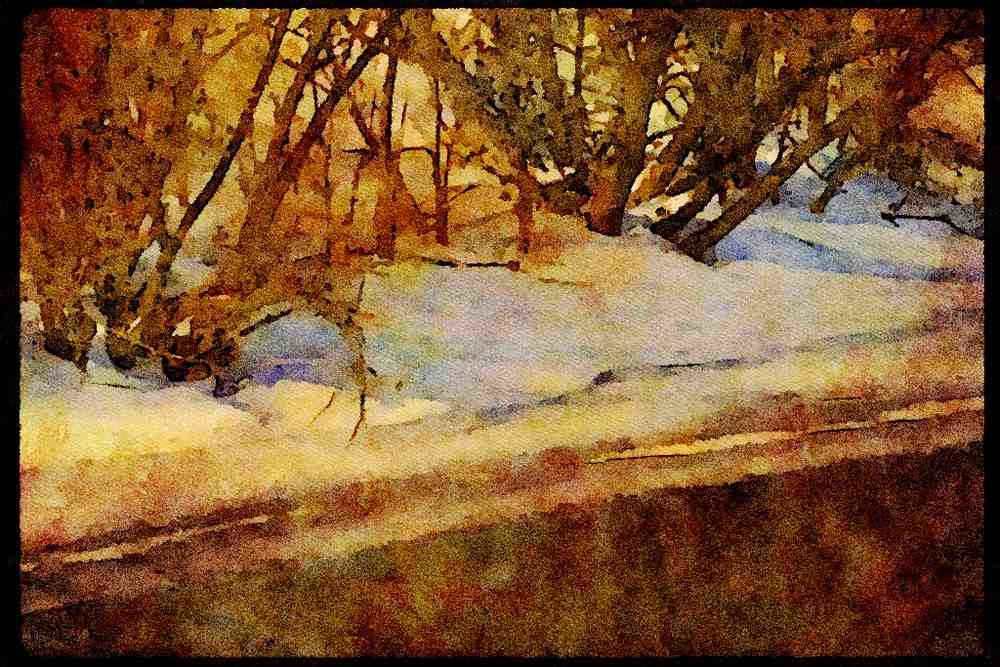 199013 River, Laurentian Mountains, Quebec A4 Limited Edition Watercolour Print