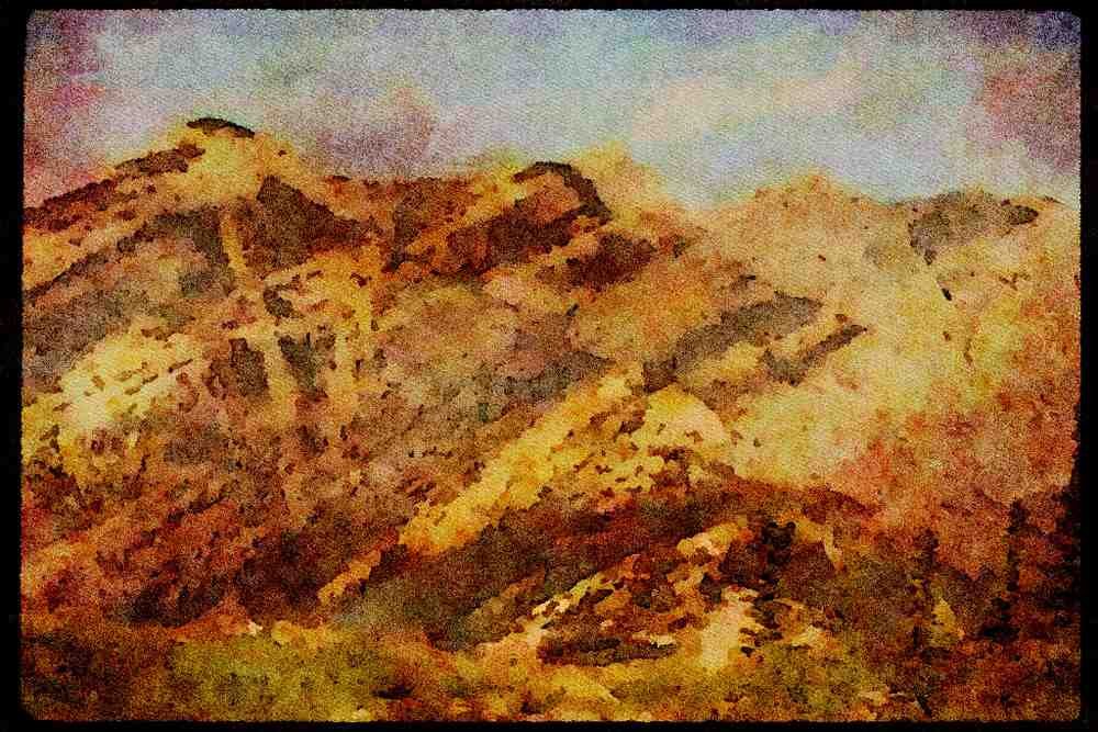 199015 Loder Peak, Alberta A4 Limited Edition Watercolour Print