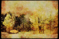 199022 Winter Scene With Frosted Trees Near Georgeville, Quebec A4 Limited Edition Watercolour Print