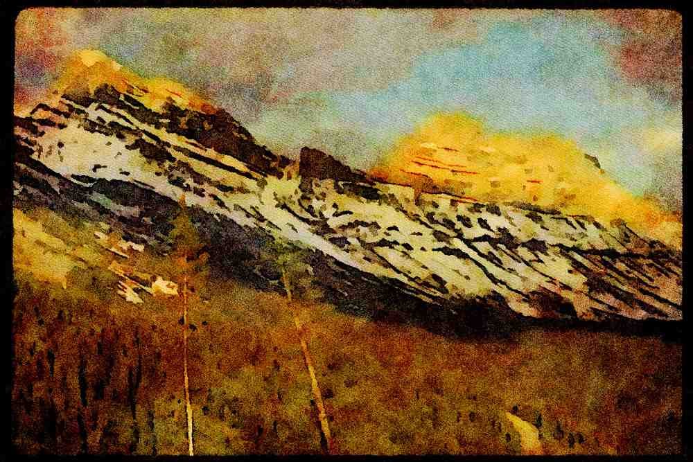 199028 Banff National Park, Alberta A4 Limited Edition Watercolour Print