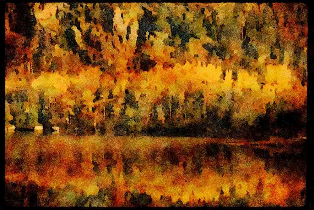 199030 St Aime Des Lacs And Petite Lac Nairn, Charlevoix, Quebec A4 Limited Edition Watercolour Print