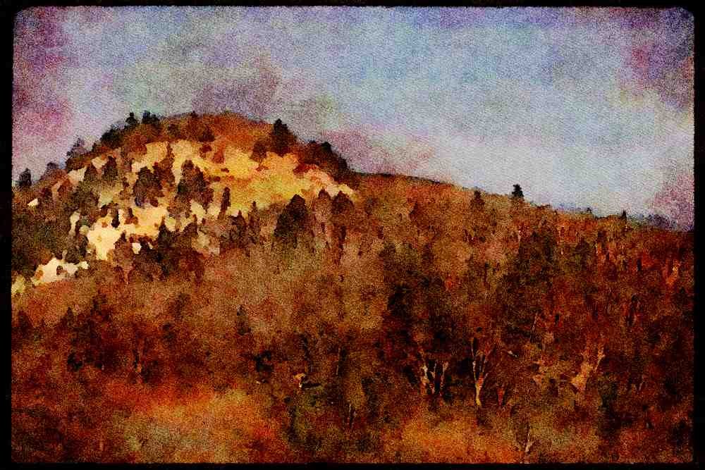 199043 Laurentian Mountains, Early Spring, Quebec A4 Limited Edition Watercolour Print