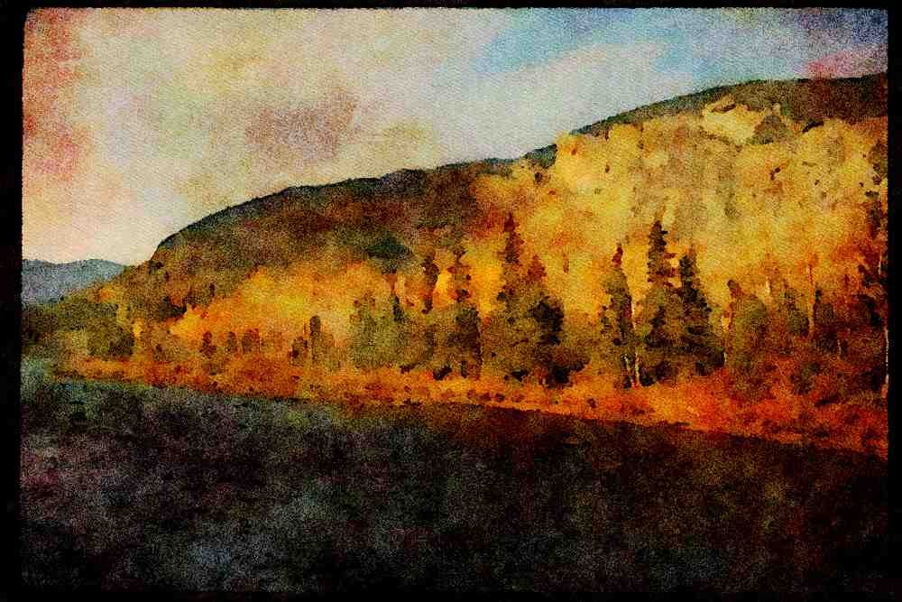 199045 Malbaie River, Charlevoix, Quebec A4 Limited Edition Watercolour Print
