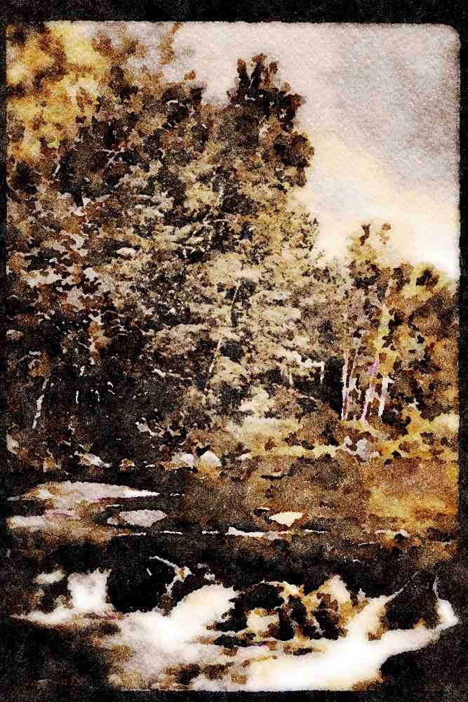 199050 North River Near St. Jerome, Quebec A4 Limited Edition Watercolour Print