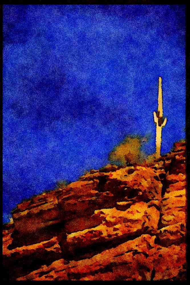 199055 Sabino Canyon Near Tucson, Alberta A4 Limited Edition Watercolour Print
