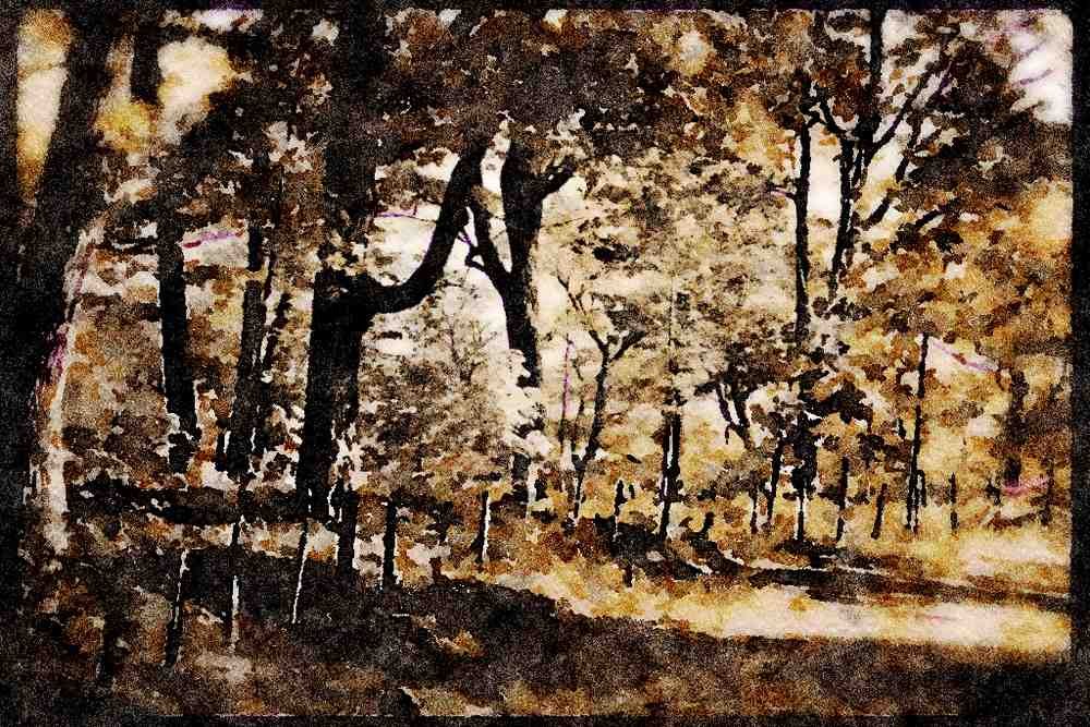 199061 Autumn, Petite Riviere St. Francois, Charlevoix, Quebec A4 Limited Edition Watercolour Print