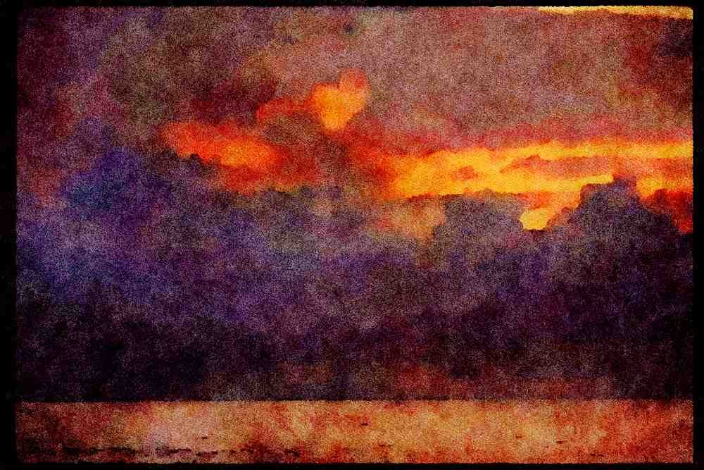 199067 Sunrise, Florida Keys A4 Limited Edition Watercolour Print
