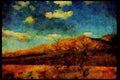 199078 Grasslands Entering Madeira Canyon, Arizona A4 Limited Edition Watercolour Print