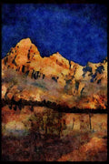199089 Grand Teton Mountains, Wyoming A4 Limited Edition Watercolour Print