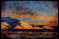 199098 Snow Covered Hills And Wood Fence A4 Limited Edition Watercolour Print