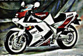 1991 fzr 1000 exup motorbike A4 Photo Print