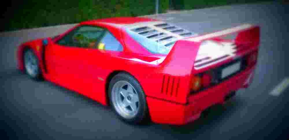 1992 Ferrari F40 A4 Photo Print