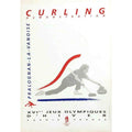 1992 Winter Olympics Curling A Vintage Retro Advert Poster A4 Photo Print