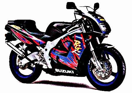 1992 gamma motorbike A4 Photo Print