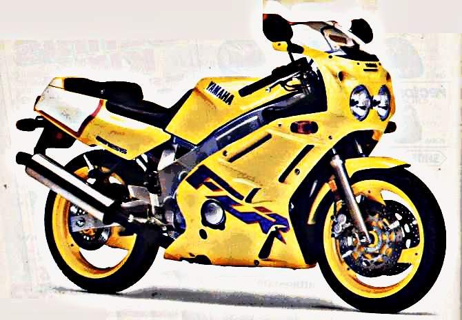1993 fzr600 1 motorbike A4 Photo Print