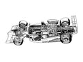 1995 Dallara F395 cutaway A4 Photo Print