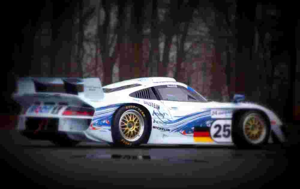 1997 porsche 911 gt1 evo rear A4 Photo Print