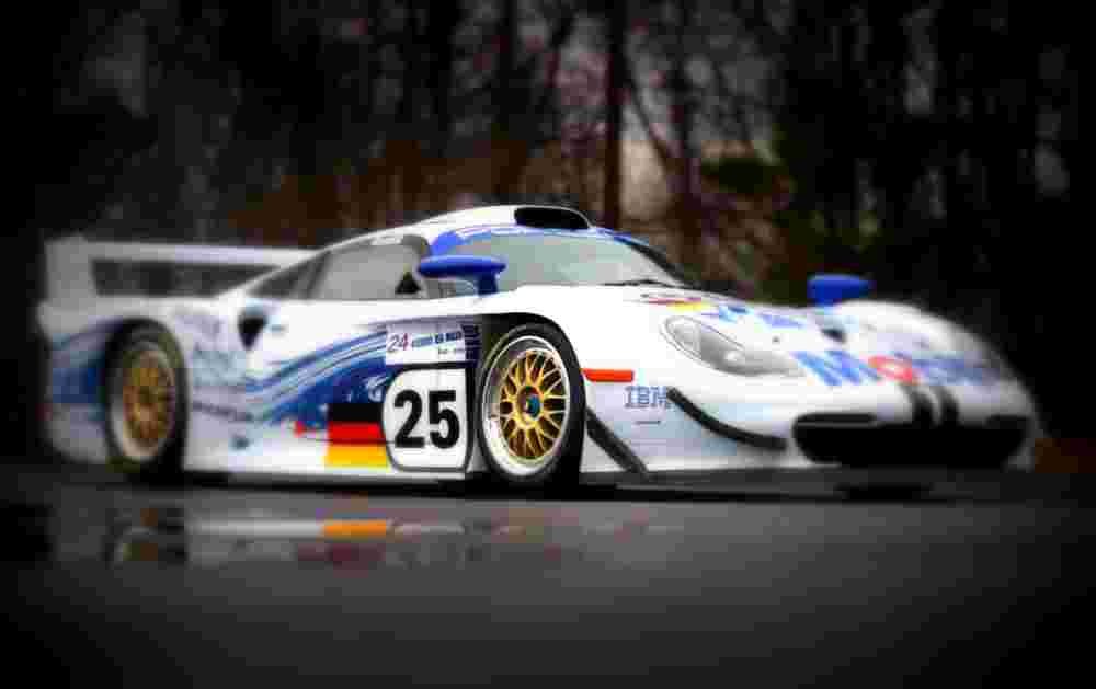 1997 porsche 911 gt1 evo A4 Photo Print
