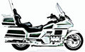 1998 glx1500 motorbike A4 Photo Print