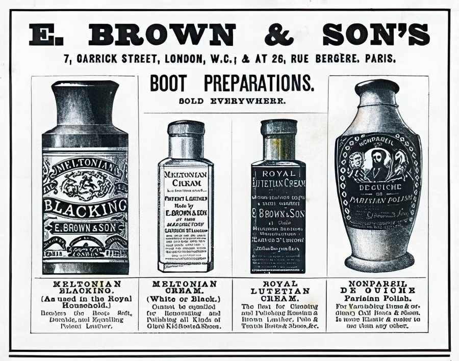 19L E Brown Shoe Pol Vintage Advert A4 Photo Print