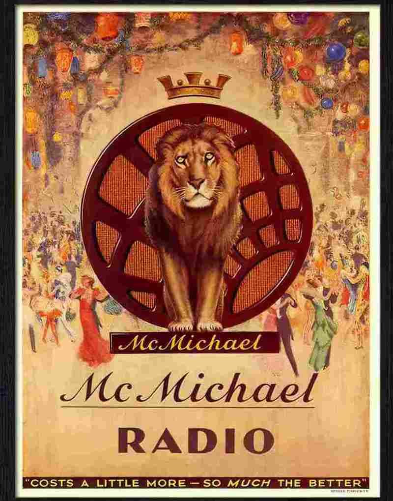 1H mcmichael radio advert 1933 Advert A4 Photo Print