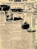 1H titanic the sun cover april16th 1912 2 Advert A4 Photo Print