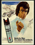 1H wella for men 1970s Advert A4 Photo Print