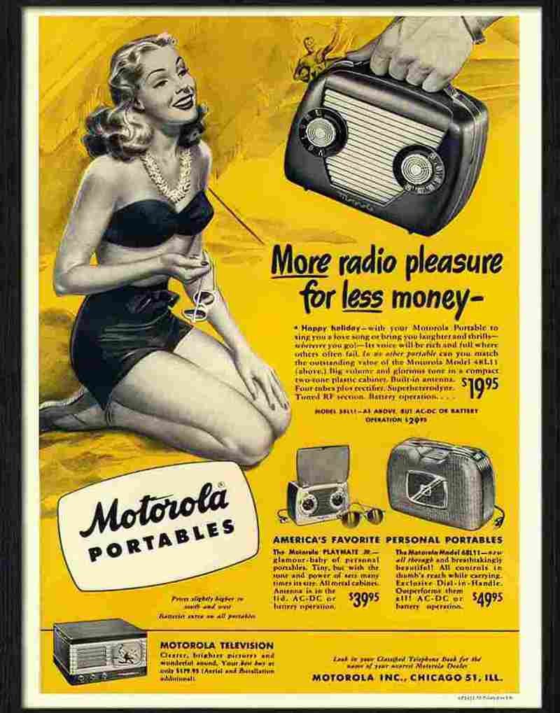 1M motorola portable radio Advert A4 Photo Print