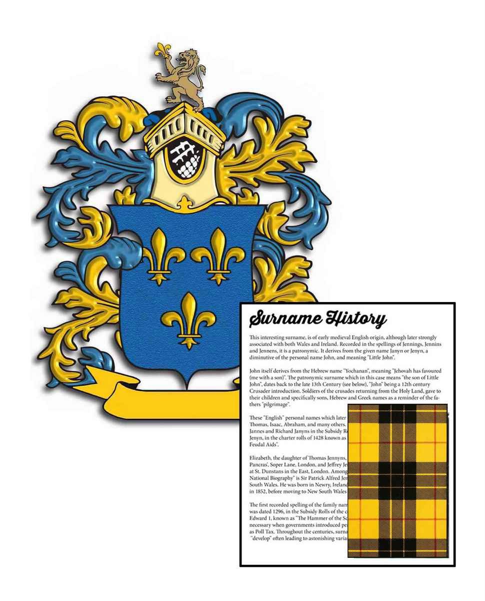 Reffe Surname Coat of Arms A4 Photo Print