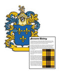 Causby Surname Coat of Arms A4 Photo Print