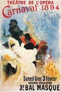 2 Cheret Carnaval Vintage Advert A4 Photo Print