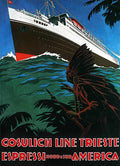 2 Cosulich Line Tri Vintage Advert A4 Photo Print