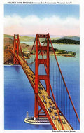 2 Golden Gate Bridg Vintage Advert A4 Photo Print