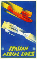 2 Italian Aerial Li Vintage Advert A4 Photo Print