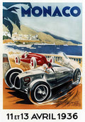 2 Monaco Grand Prix Vintage Advert A4 Photo Print