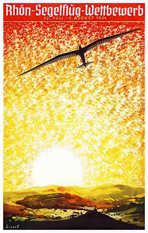 2 Rhineland Gliding Vintage Advert A4 Photo Print