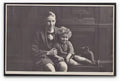 2 Young Boys Ewart & Doug & Teedy Bear Pose Vintage A4 Photo Print