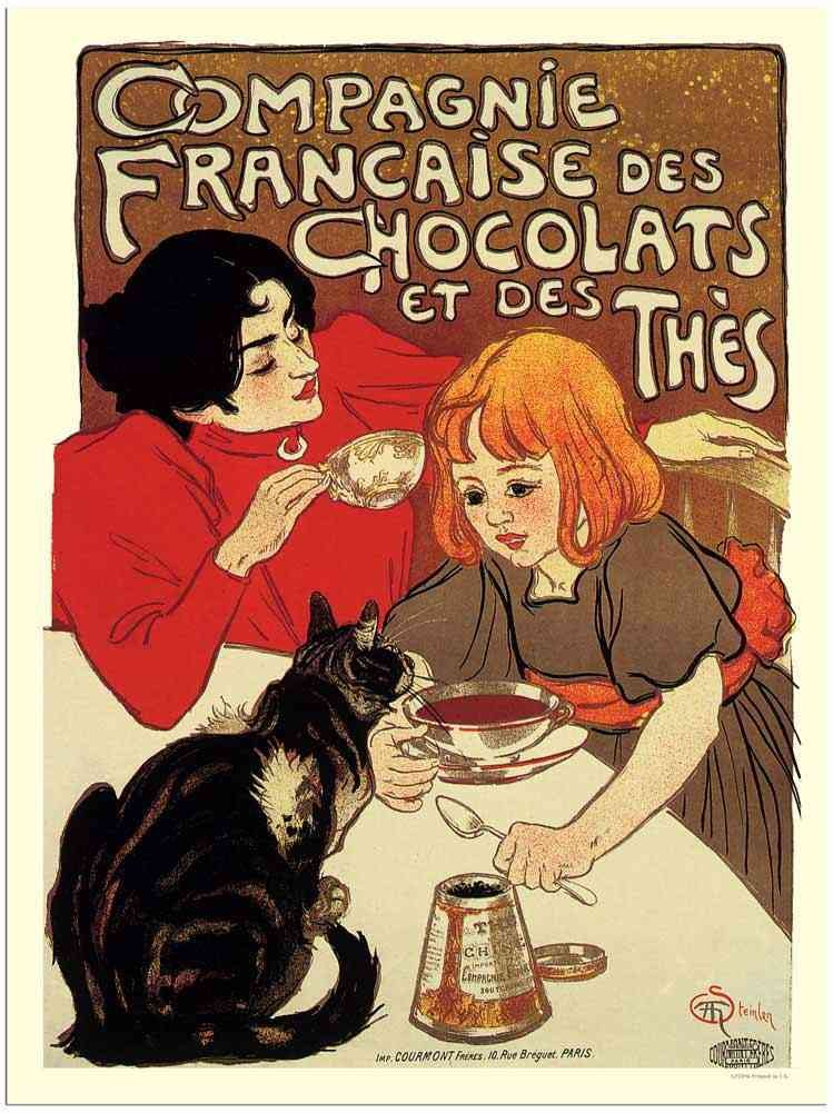 20 196 Compagnie Francaise Chocolate advert A4 Photo Print